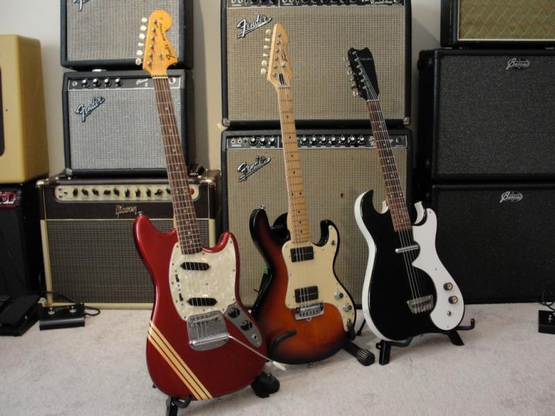 Peavey T-15 Fender Mustang Silvertone amp in case