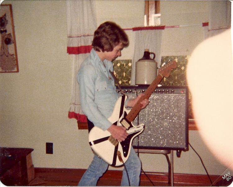 Vaughn Skow in 1980 with Twin Reverb