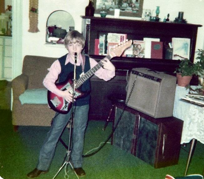 Vaughn Skow in 1978 with Fender Deluxe Amp