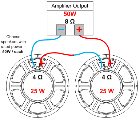 2 speakers wired in series