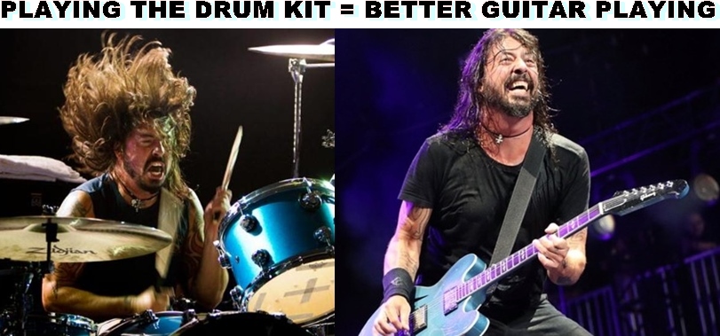 Dave Grohl playing drums makes you a better guitar player musician